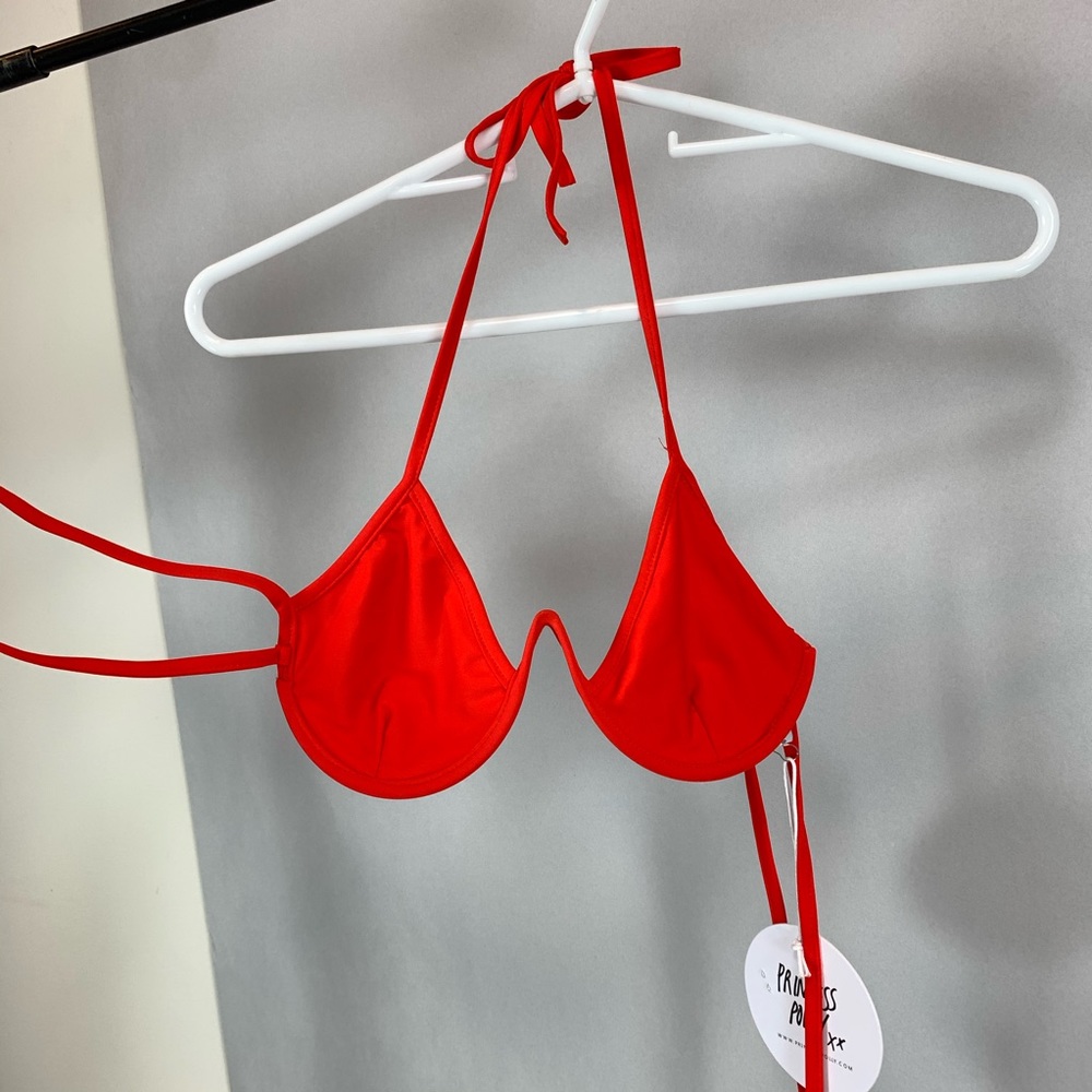 princess polly v wire bikini top